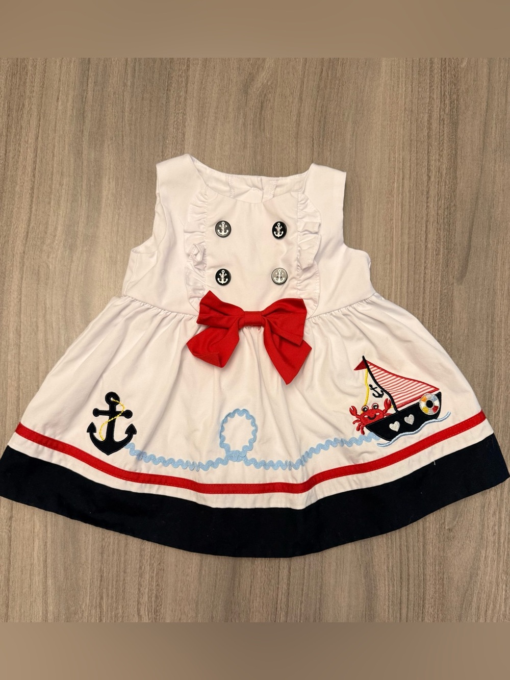 NWOT Nautical 🦀 Dress 12M